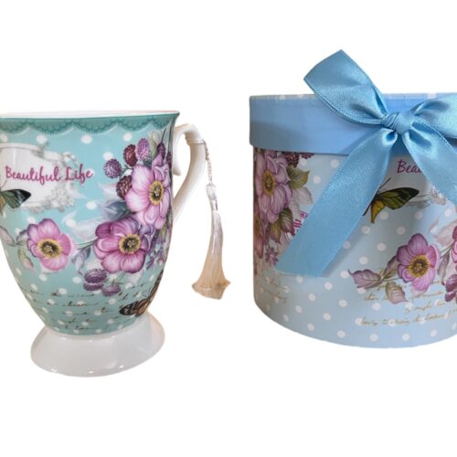 Taza con caja de regalo cucharita Día de la madre/cumpleaños