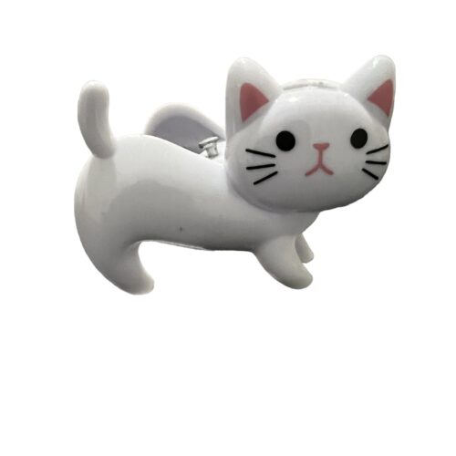 Broche Pinza Gato Gatito Ropa Fotos Color Blanco